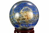 Polished Lapis Lazuli Sphere - Pakistan #123449-1